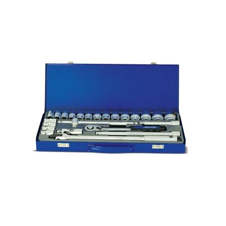 Cliquet et douilles 1/2"  24 pièces DRAKKAR TOOLS