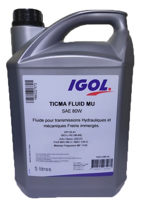 Huile hydraulique Igol TICMA FLUID HV 46